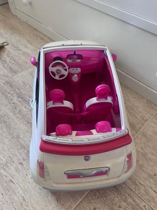 Coche Barbie Rosa y Blanco