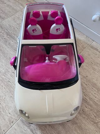 Coche Barbie Rosa y Blanco