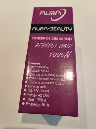 Secador de viaje Aura 1000W
