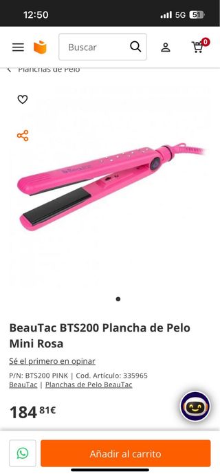 Plancha Cabello Beautac Profesional Nueva ( ROSA )