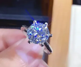 Anillo Plata 1CT Moissanita