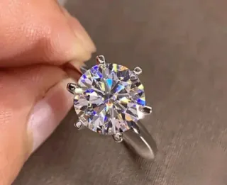 Anillo Plata 1CT Moissanita