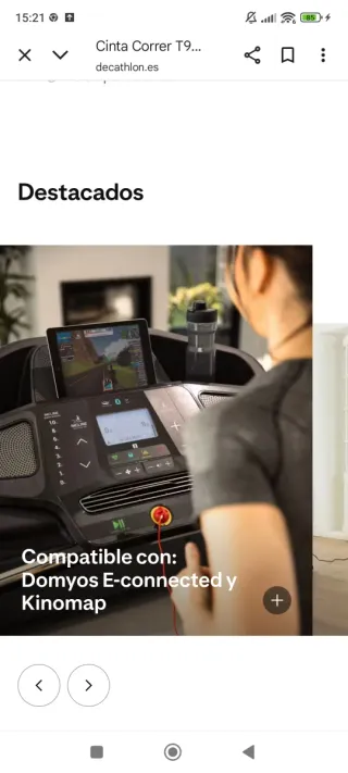 Tapis roulant DOMYOS T900D 18 km/h