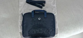 Bolso maletín Tous azul y plateado