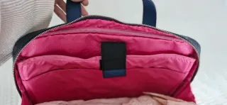 Bolso maletín Tous azul y plateado