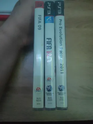 Lote 3 Juegos PS3: FIFA 09, FIFA 14, PES 2011