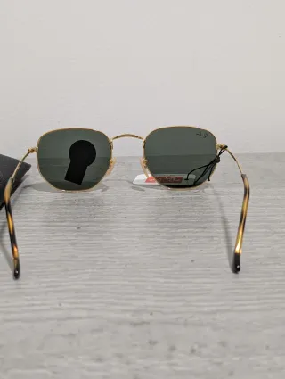 Occhiali da sole Ray-Ban Hexagonal Oro/Verde