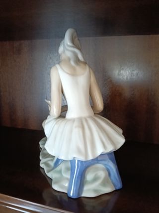 Figura Bailarina Porcelana Blanca