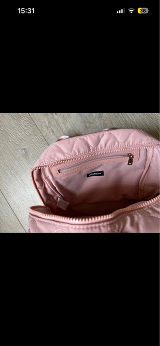 Mochila rosa acolchada Misako