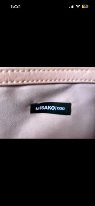 Mochila rosa acolchada Misako