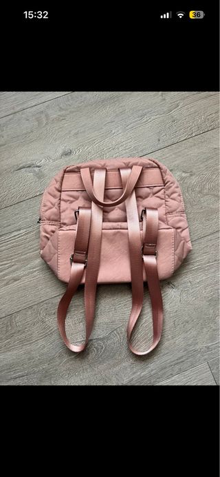 Mochila rosa acolchada Misako