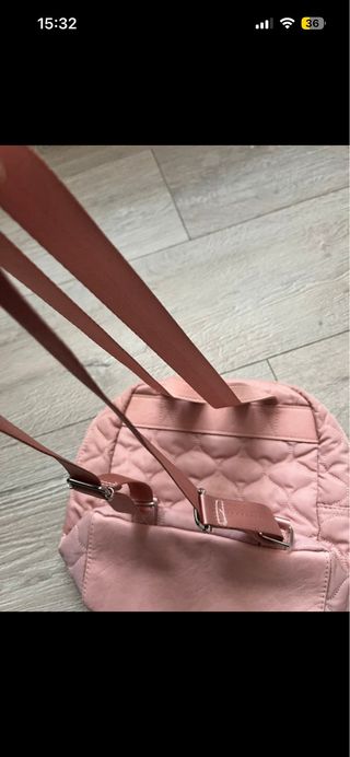 Mochila rosa acolchada Misako