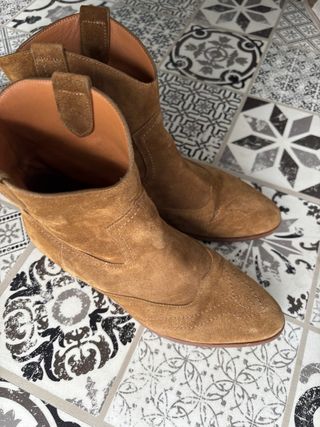 Botines piel ante Sézane T40