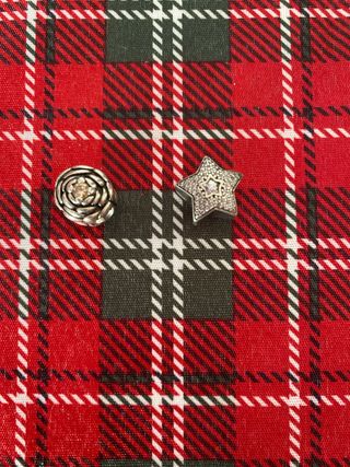 Lote 2 Abalorios Pandora Flor y Estrella