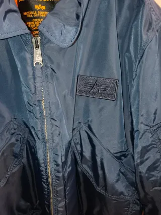 Chaqueta Alpha Industries CWU Azul