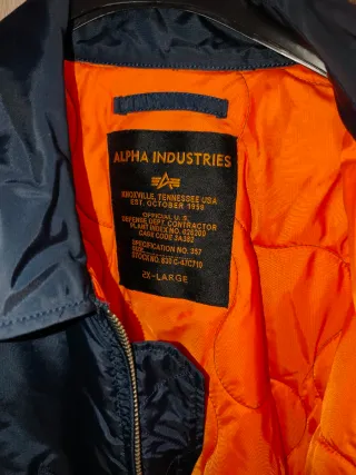 Chaqueta Alpha Industries CWU Azul