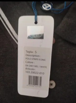 Polo Sergio Tacchini Gris Talla S