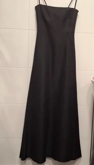 Vestido de fiesta negro largo