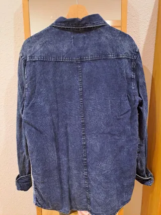 Camisa vaquera cuadros Bershka XL