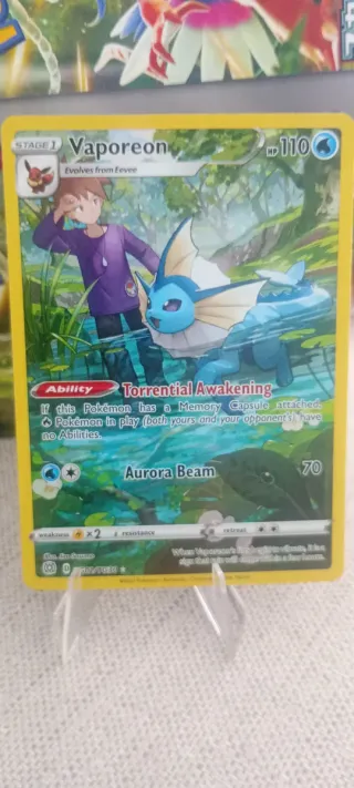 Vaporeon Carta Pokémon Original