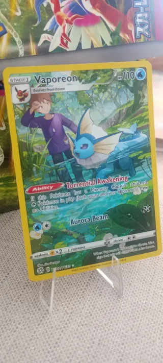 Vaporeon Carta Pokémon Original