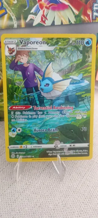 Vaporeon Carta Pokémon Original