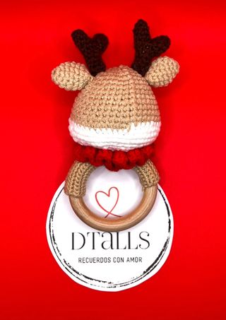 Sonajero Mordedor Reno Crochet
