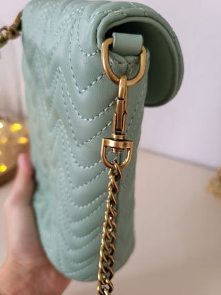 Borsetta Pinko trapuntata verde