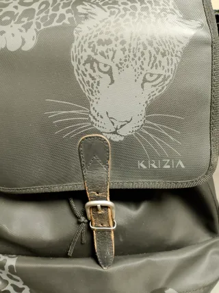 Zaino Krizia vintage nero con stampa