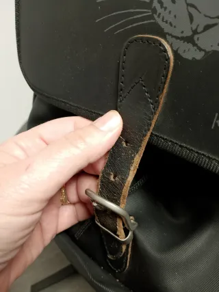 Zaino Krizia vintage nero con stampa