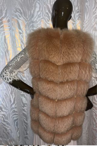 Chaleco pelo natural zorro S/M