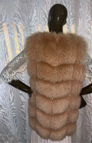Chaleco pelo natural zorro S/M