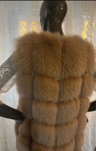 Chaleco pelo natural zorro S/M