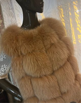 Chaleco pelo natural zorro S/M