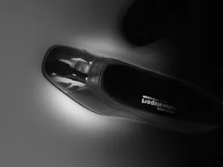 Zapatos Ballerinas con Tacon Natural Sport Negros