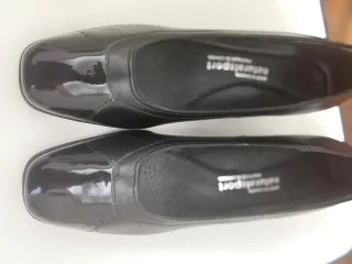 Zapatos Ballerinas con Tacon Natural Sport Negros