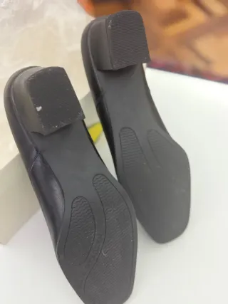 Zapatos Ballerinas con Tacon Natural Sport Negros