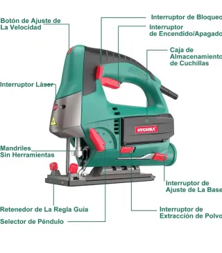 Sierra de calar HYCHIKA 800W 110mm