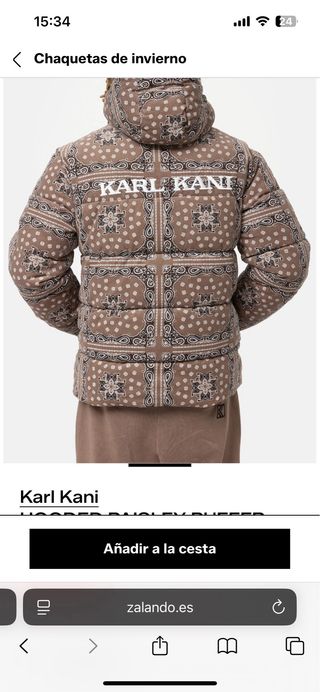 Karl Kani Chaqueta Hooded Paisley Puffer