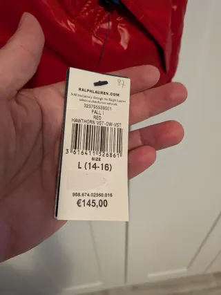 Chaleco Polo Ralph Lauren talla 14-16