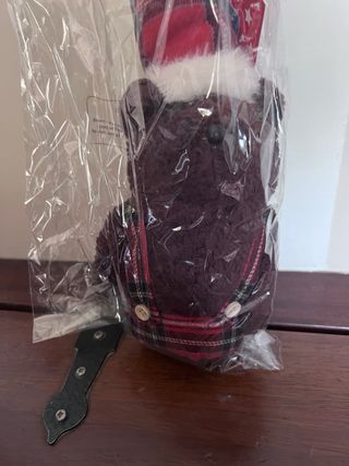 Orsetto natalizio in peluche a quadri