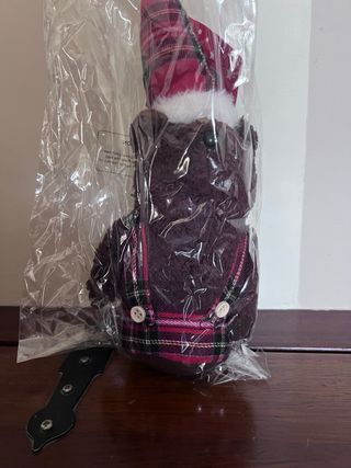 Orsetto natalizio in peluche a quadri