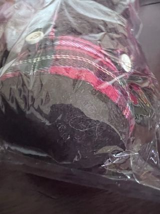 Orsetto natalizio in peluche a quadri