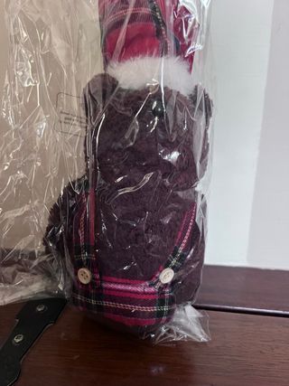 Orsetto natalizio in peluche a quadri