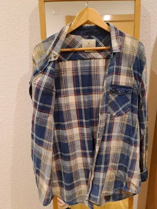 Camisa cuadros Zara hombre XL