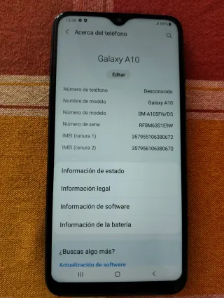 Samsung Galaxy A10 Negro