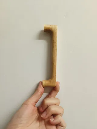 15 unidades Tirador de madera para puertas/muebles