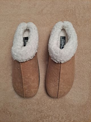 Zapatillas de casa hombre con borreguito
