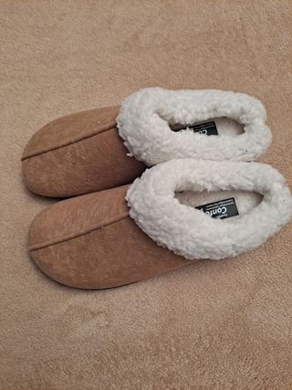 Zapatillas de casa hombre con borreguito