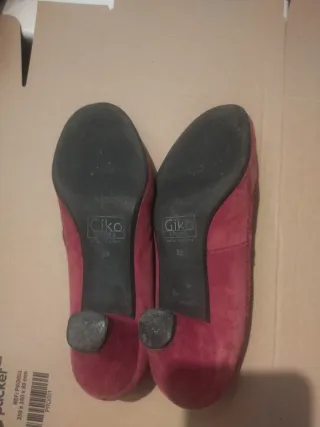 Zapatos de Salón Rojos de ante